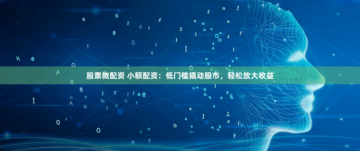 股票微配资 小额配资：低门槛撬动股市，轻松放大收益